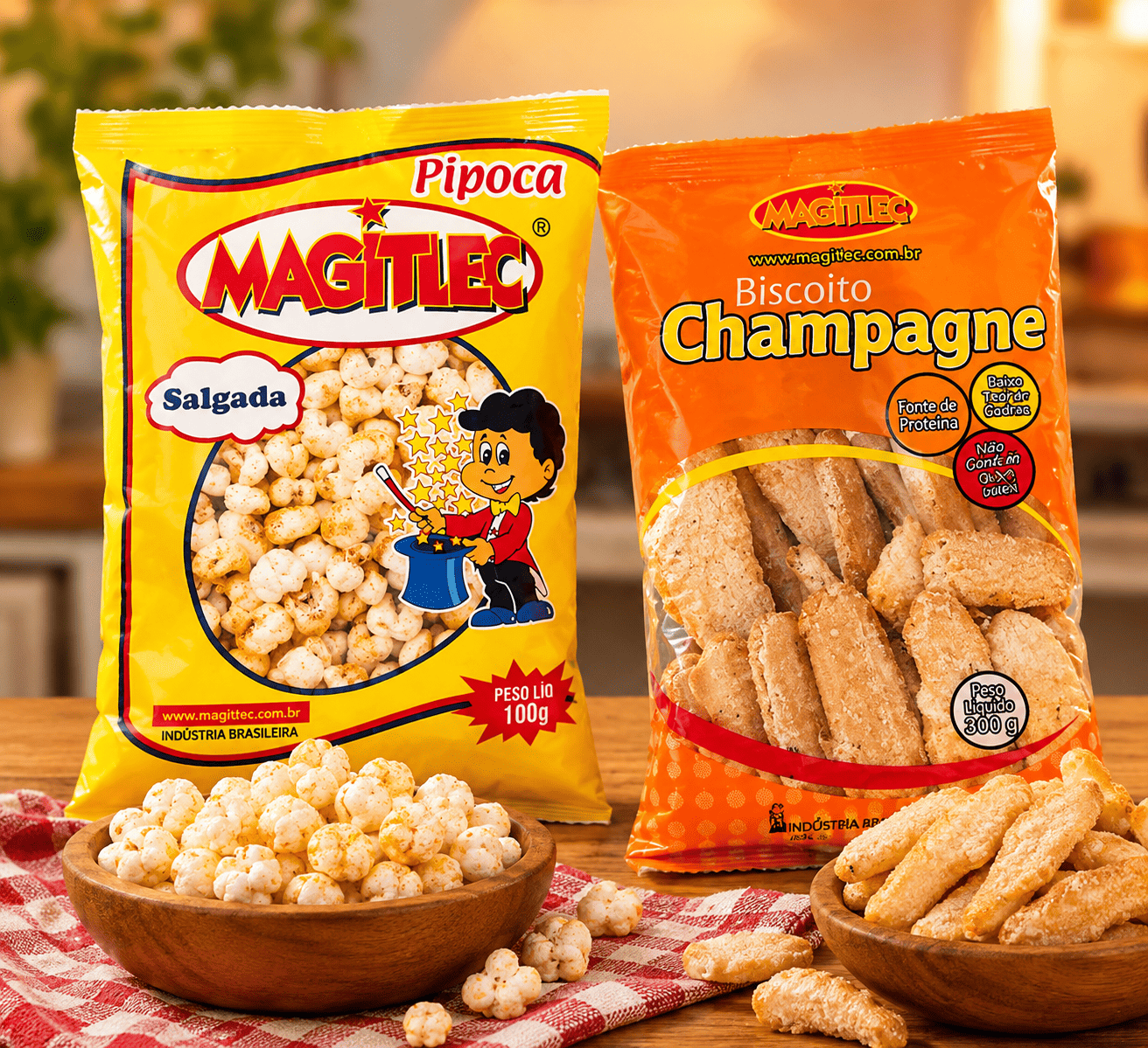 Pacote de biscoito Champagne Magitlec